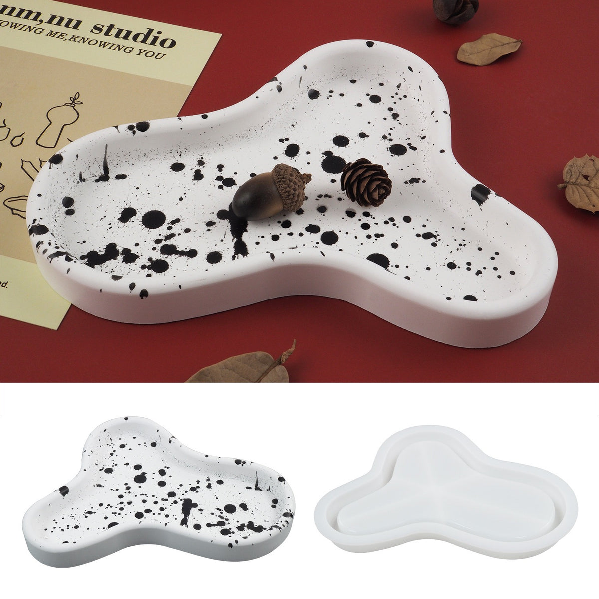 Gypsum Irregular Tray Silicone Mold g03