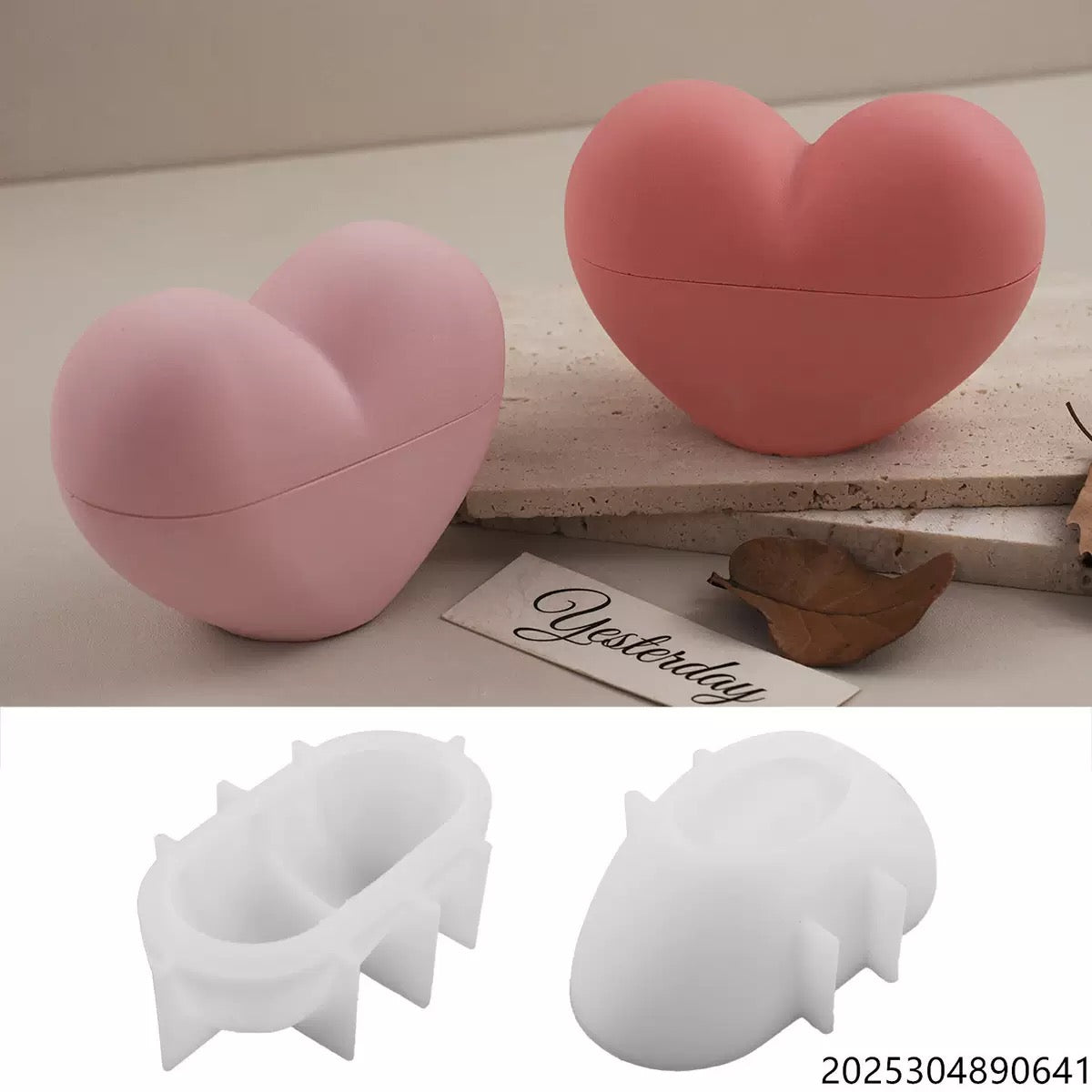 Heart Shape Candle Jar Mold