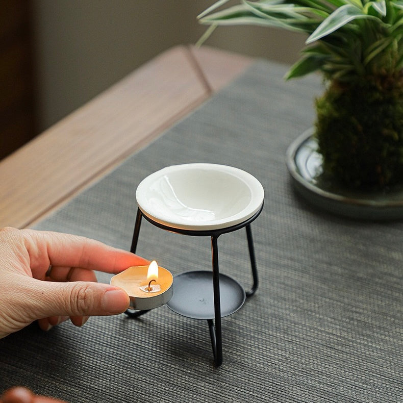 New Creative Black Wax Melt Ceramic Burner (8.5x8.5cm)