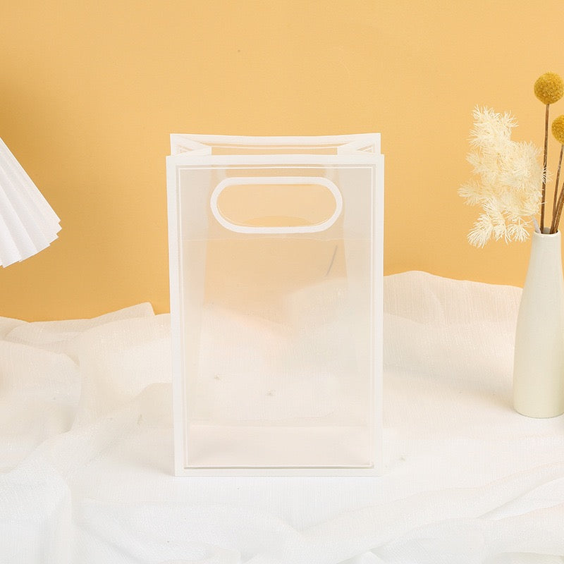 5pcs Plastic gift Translucent handbag
