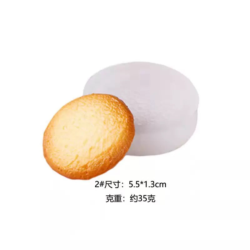 Cookie Biscuit Candle Silicone Mold h014