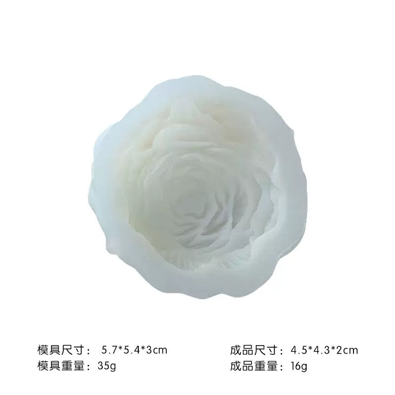Peony Flower Silicone Mold h013