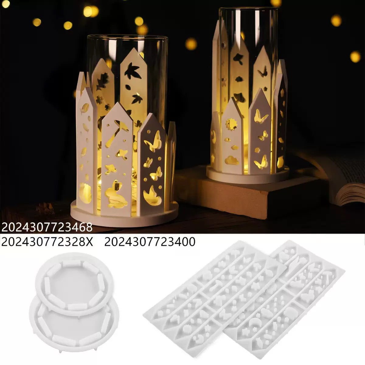 Decorative Tealight Candle Silicone Mold a011