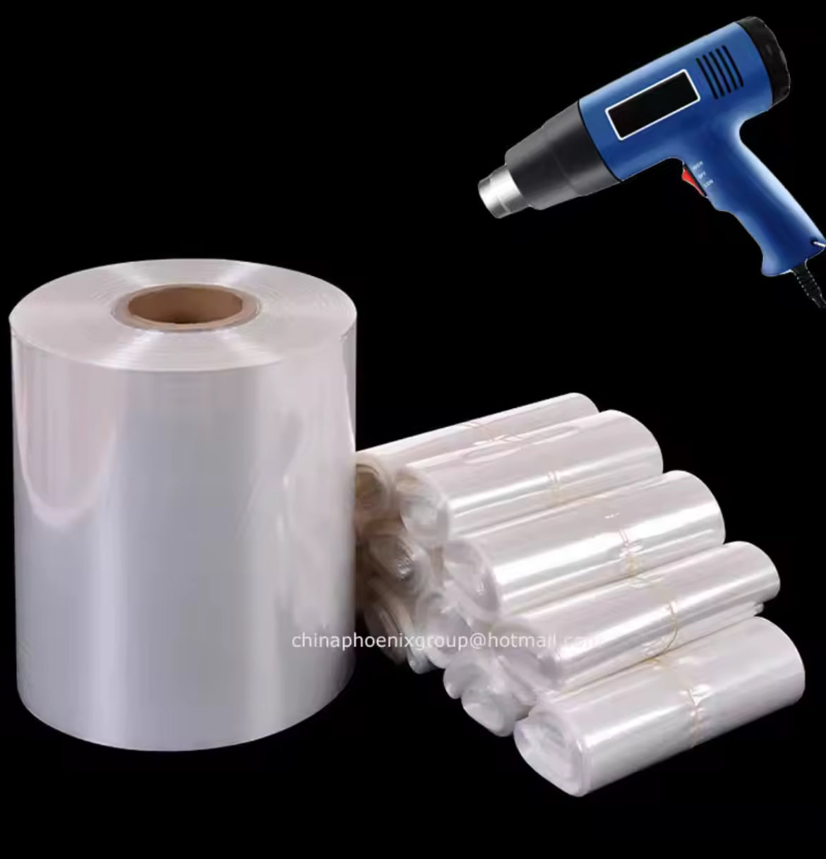 100pcs Transparent Heat Shrinkable Plastic Wrap j03