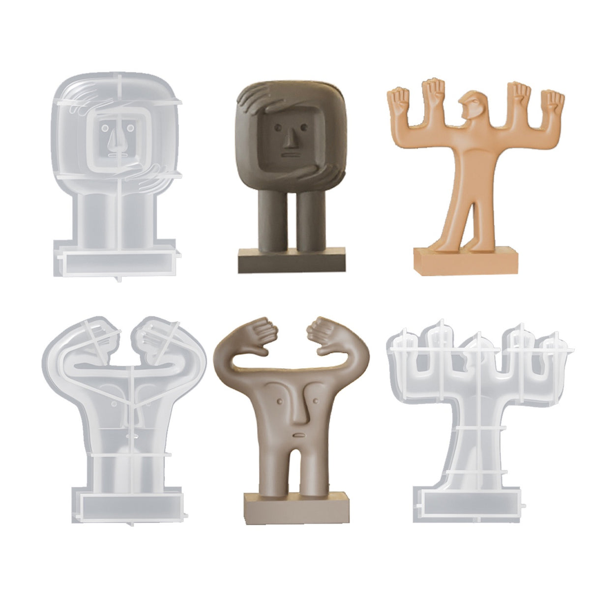 Abstract Doll Decorative Home Decor Silicone Mold i010