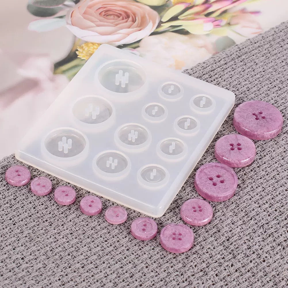 Resin Button Silicone Mold i07