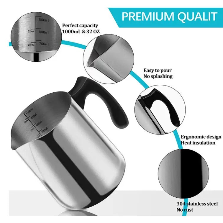 900ml Wax Melting Pot + Hot plate + Stirring spoon m02