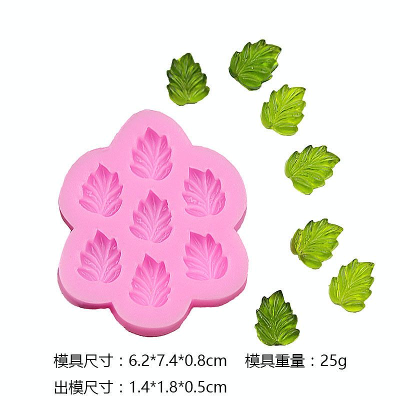 Mini Leaf Silicone Mold h011