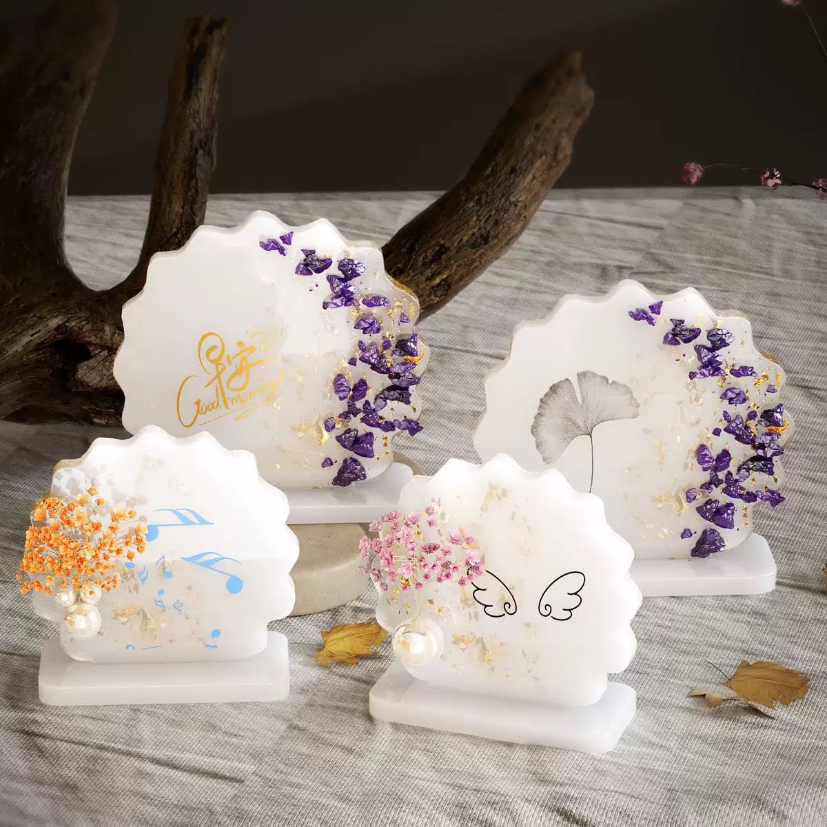 Irregular mini frame & stand silicone mold a06