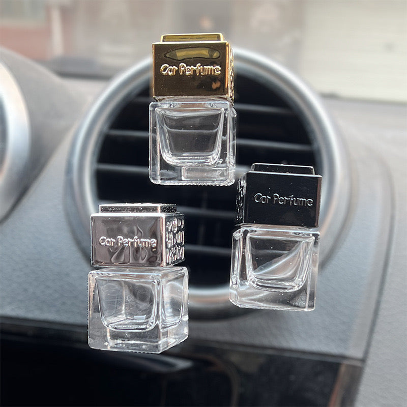 Clip Car Diffuser Glass Bottle/Jar L07