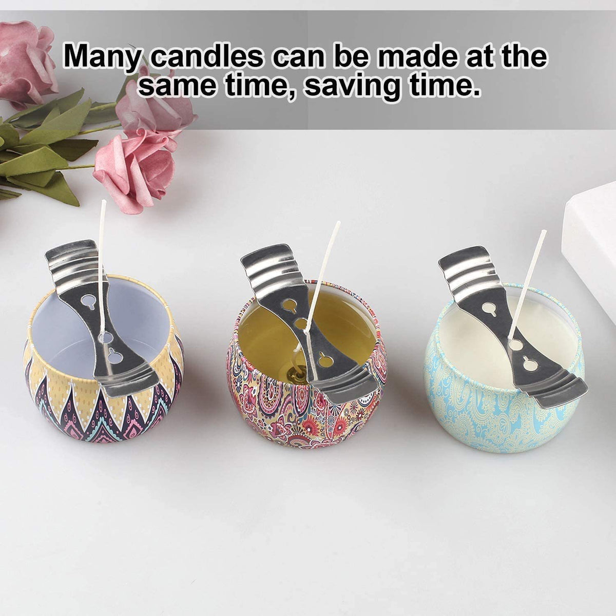 Metal Candle Wicks Holder k09