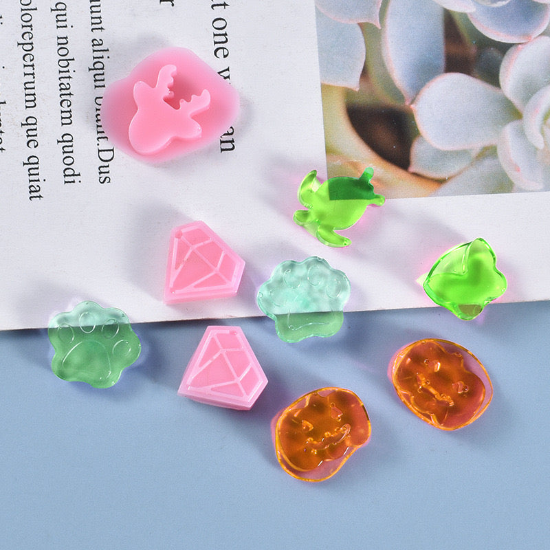 Stud Earring Silicone Mold c02
