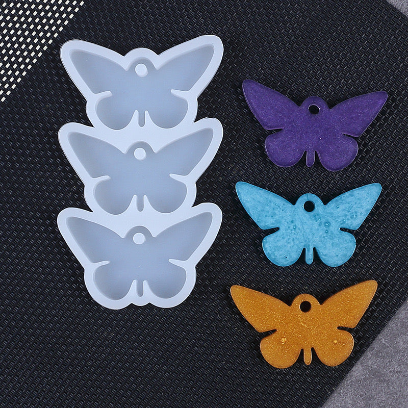 Butterfly Keychain Silicone Mold a04
