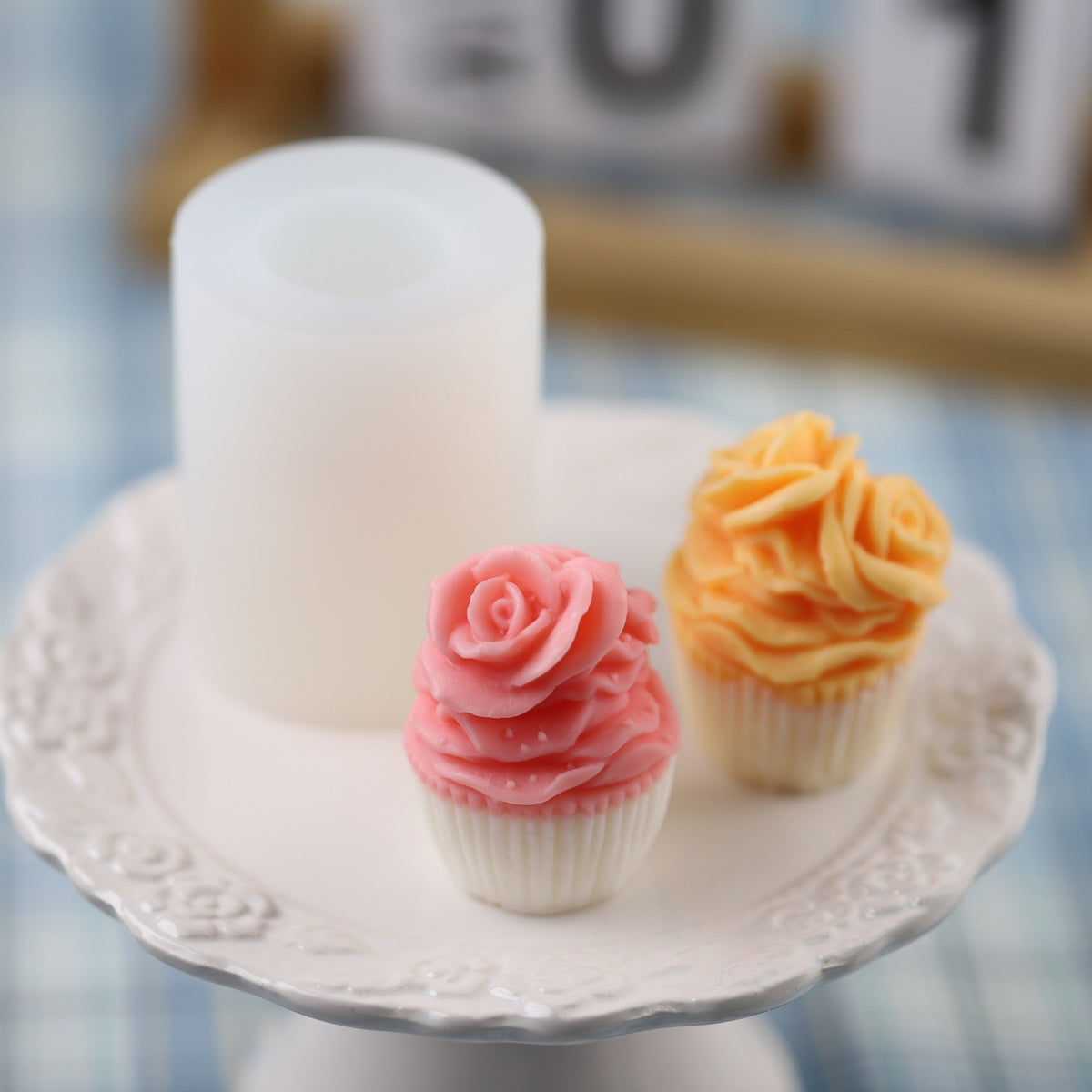 Cupcake Shape Candle Silicone Mold h011