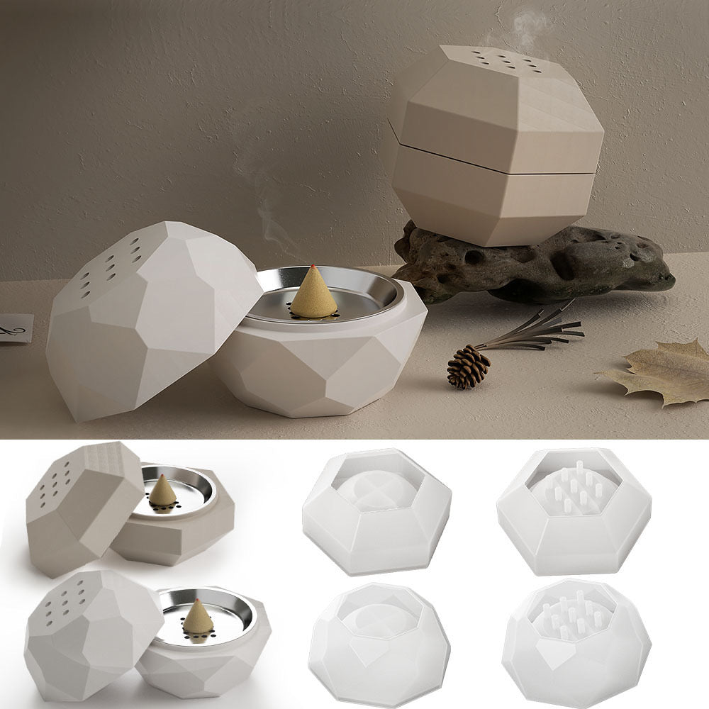 Incense Burner Silicone Mold d05/08