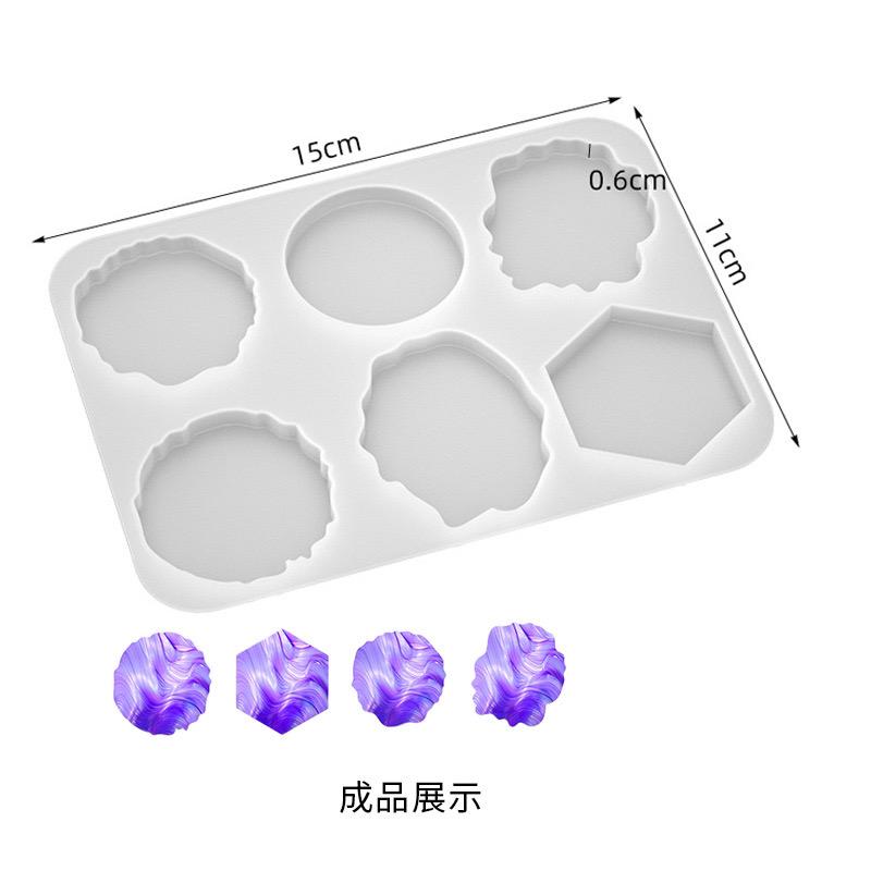 Keychain Pop socket Silicone Mold d07