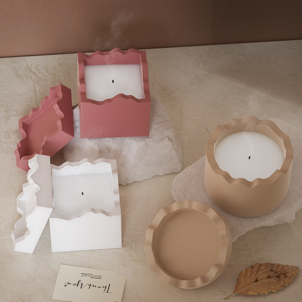 Candle Jar Silicone Mold a012