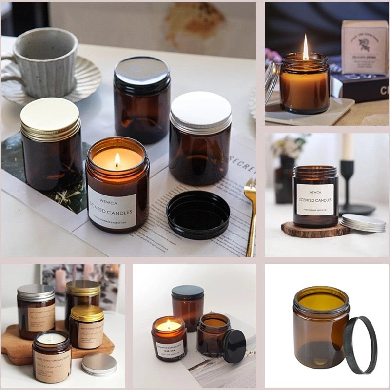 Clear Candle Glass Jar
