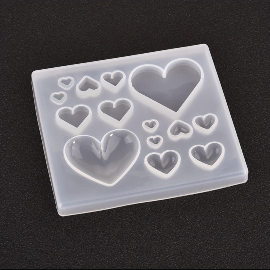 Mini Heart Silicone Mold d04