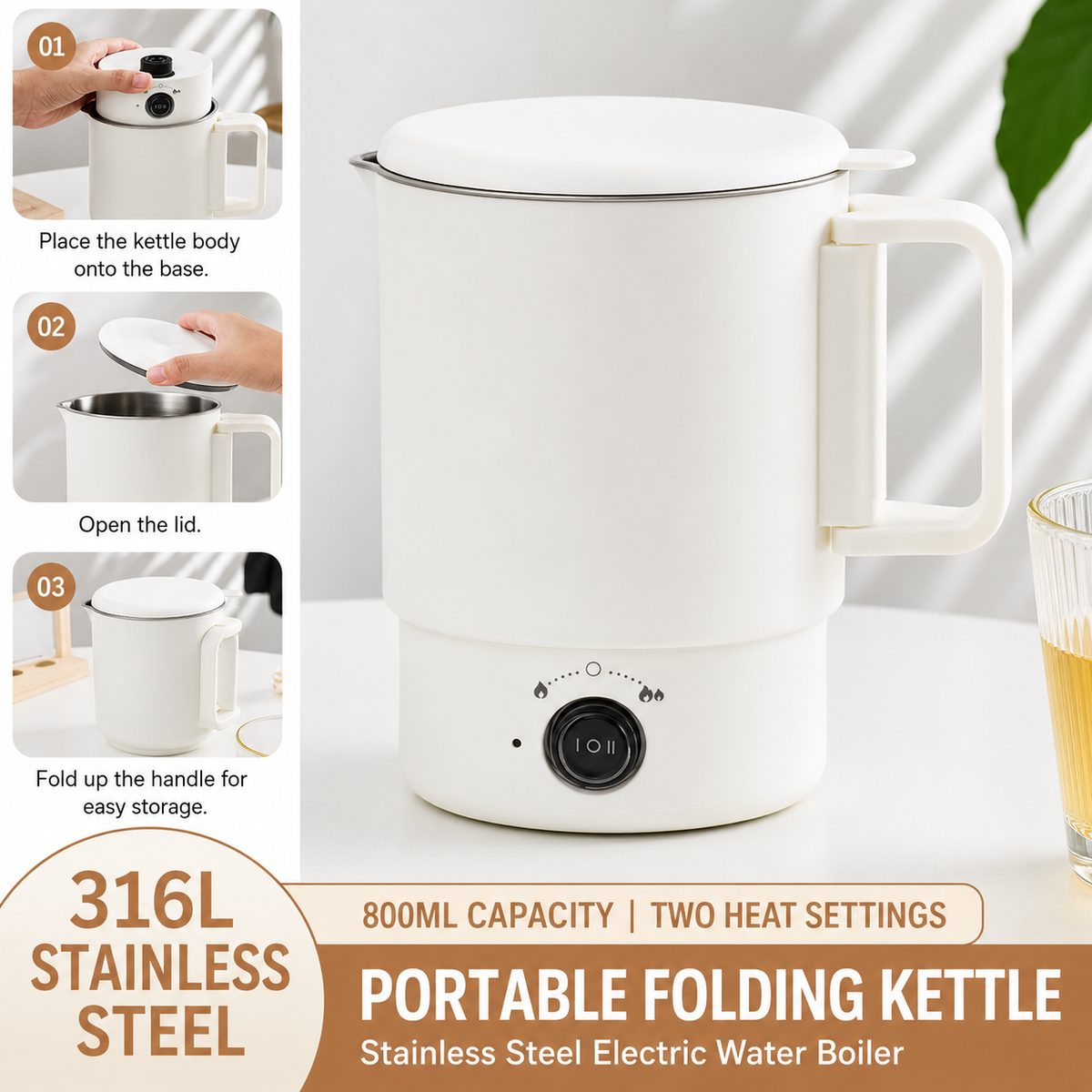 800ML Mini Electric Wax Melting Pot