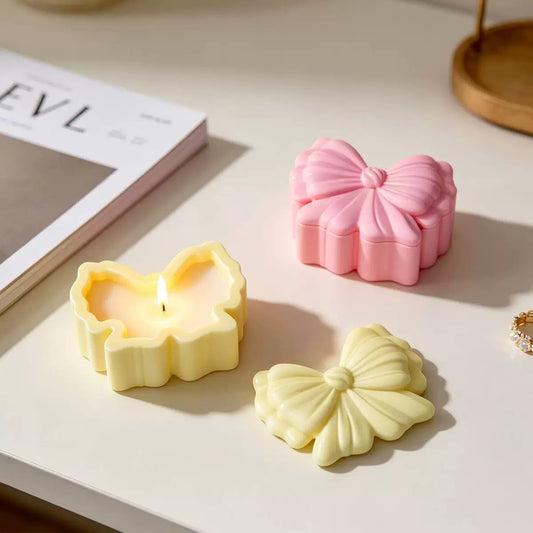 Bow shape Candle Jar Silicone Mold