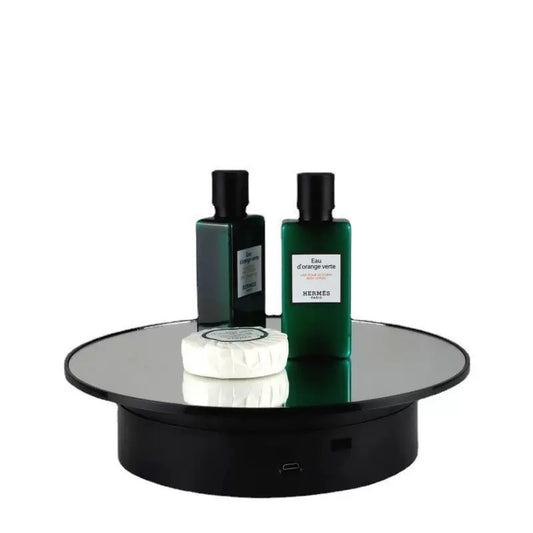 360 Degree Rotating Turn table with Mirror Glass Top k02