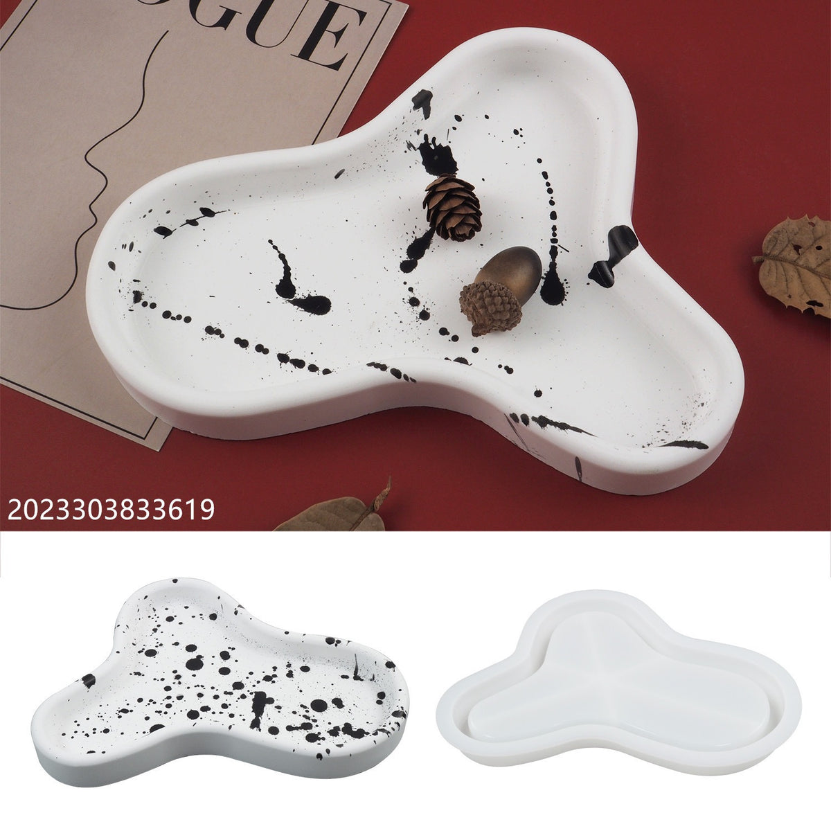 Gypsum Irregular Tray Silicone Mold g03