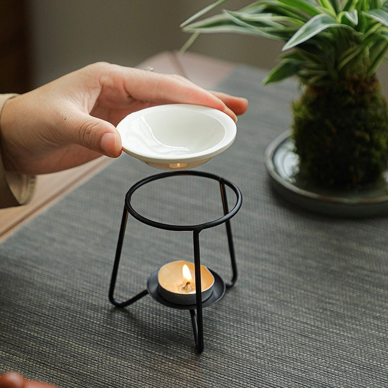 New Creative Black Wax Melt Ceramic Burner (8.5x8.5cm)