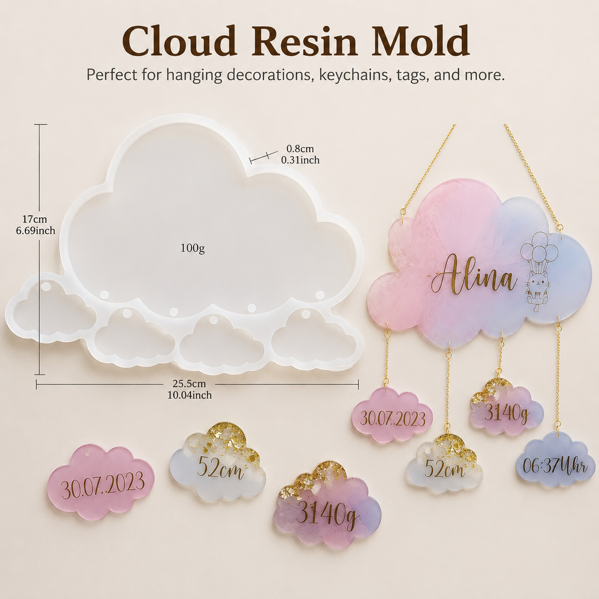 Baby Cloud Frame Mold