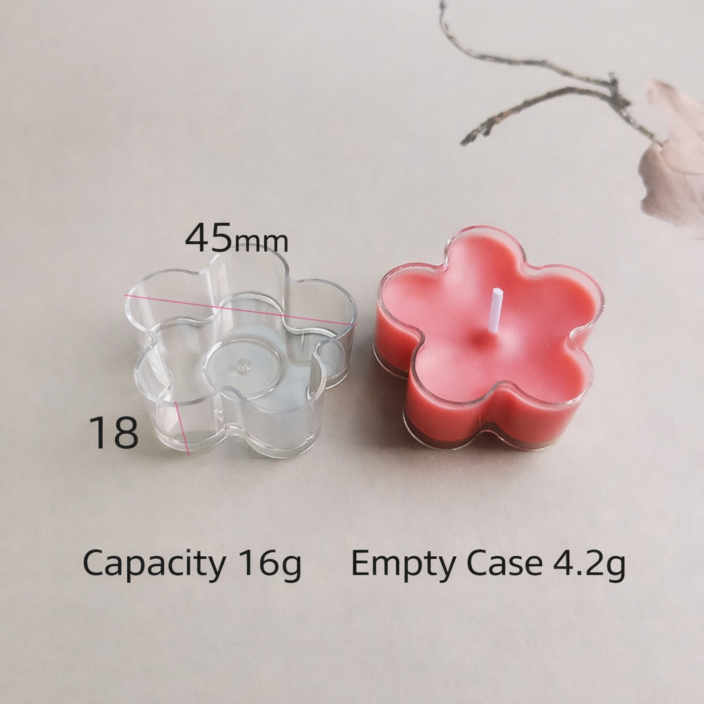 5pcs Tealight Jar Container + Wick