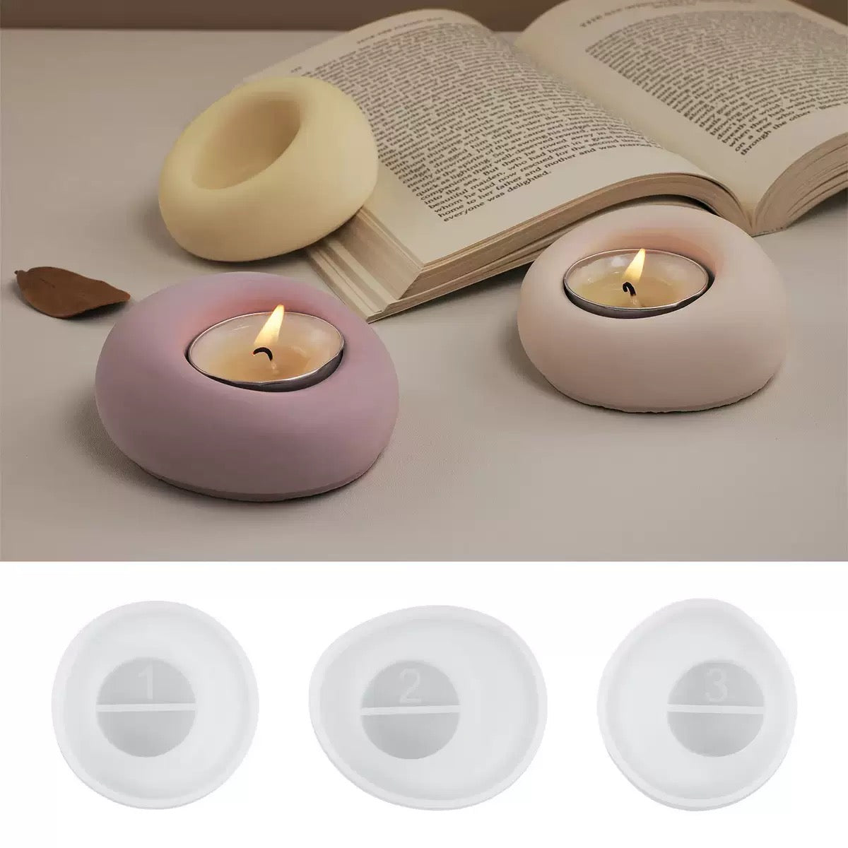 Candle Tealight Silicone Mold a012