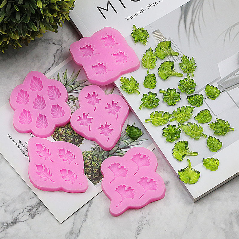 Mini Leaf Silicone Mold h011