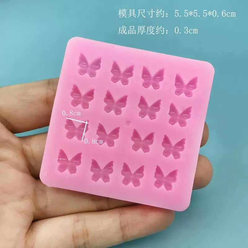 Mini Butterfly Charm Silicone Mold i07