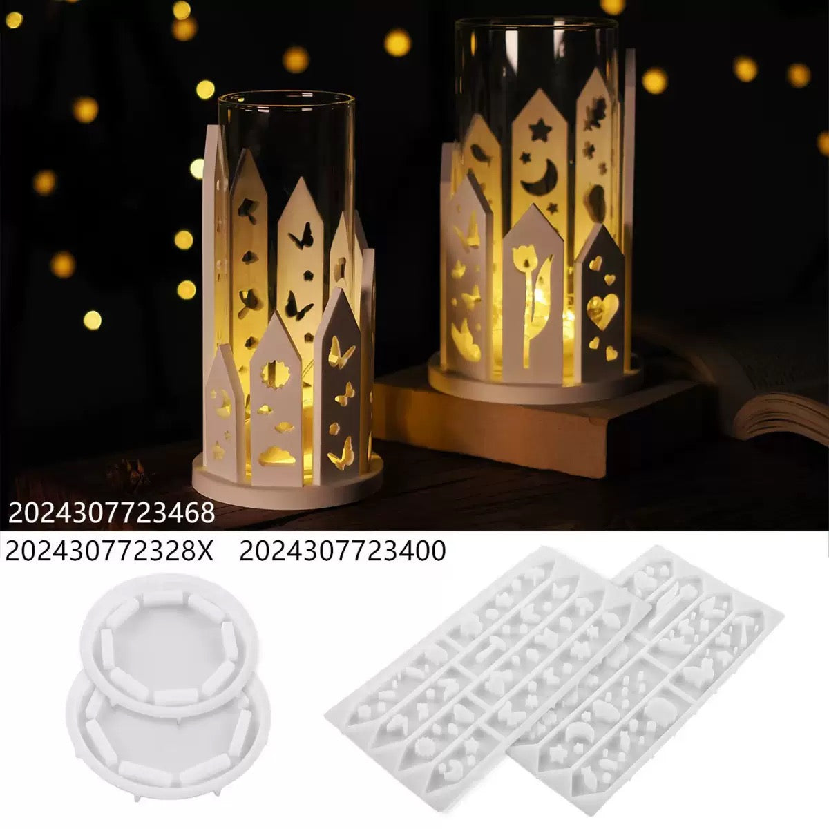 Decorative Tealight Candle Silicone Mold a011