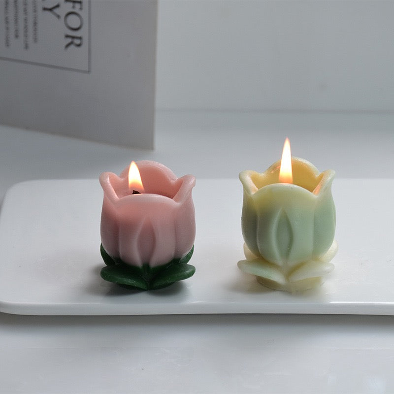 Mini Tulip Flower Candle Silicone Mold h06