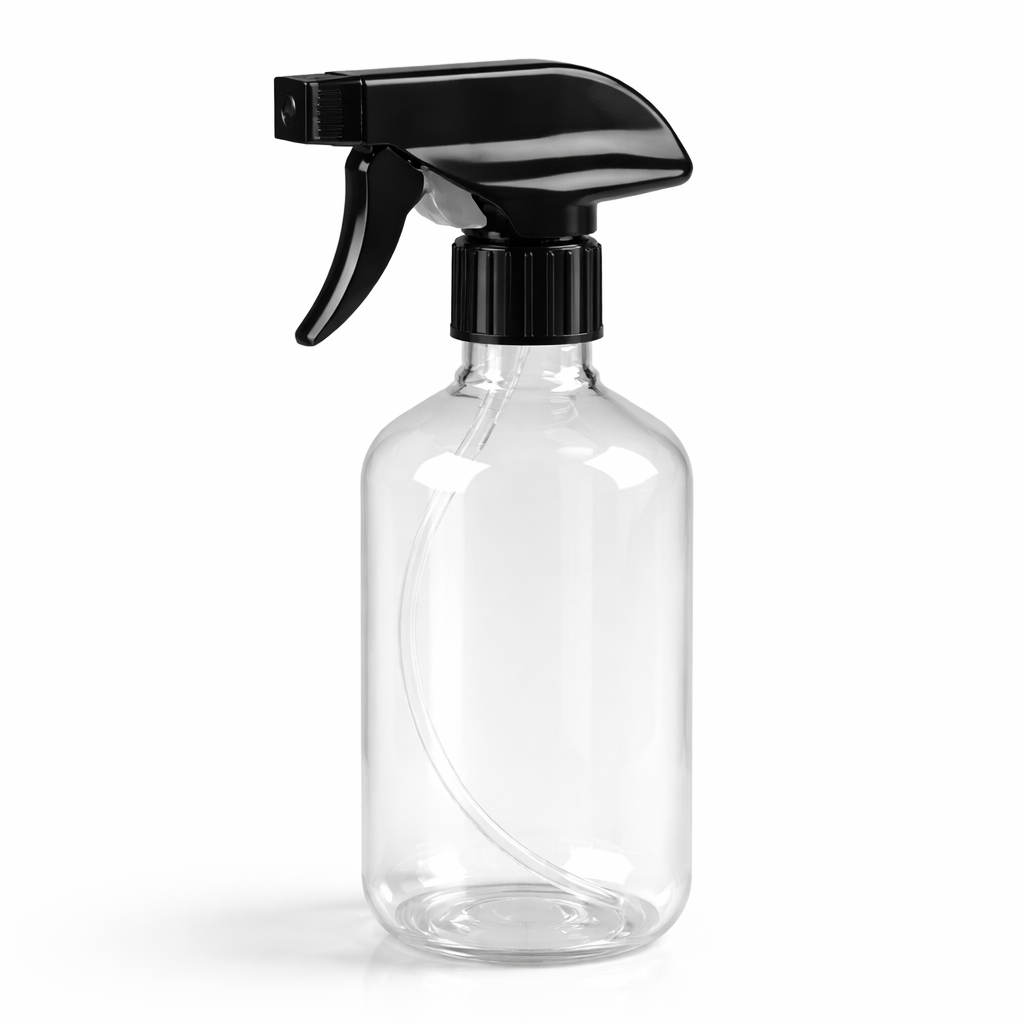 500ML Round Empty Plastic Spray Bottle. (Wide Trigger)