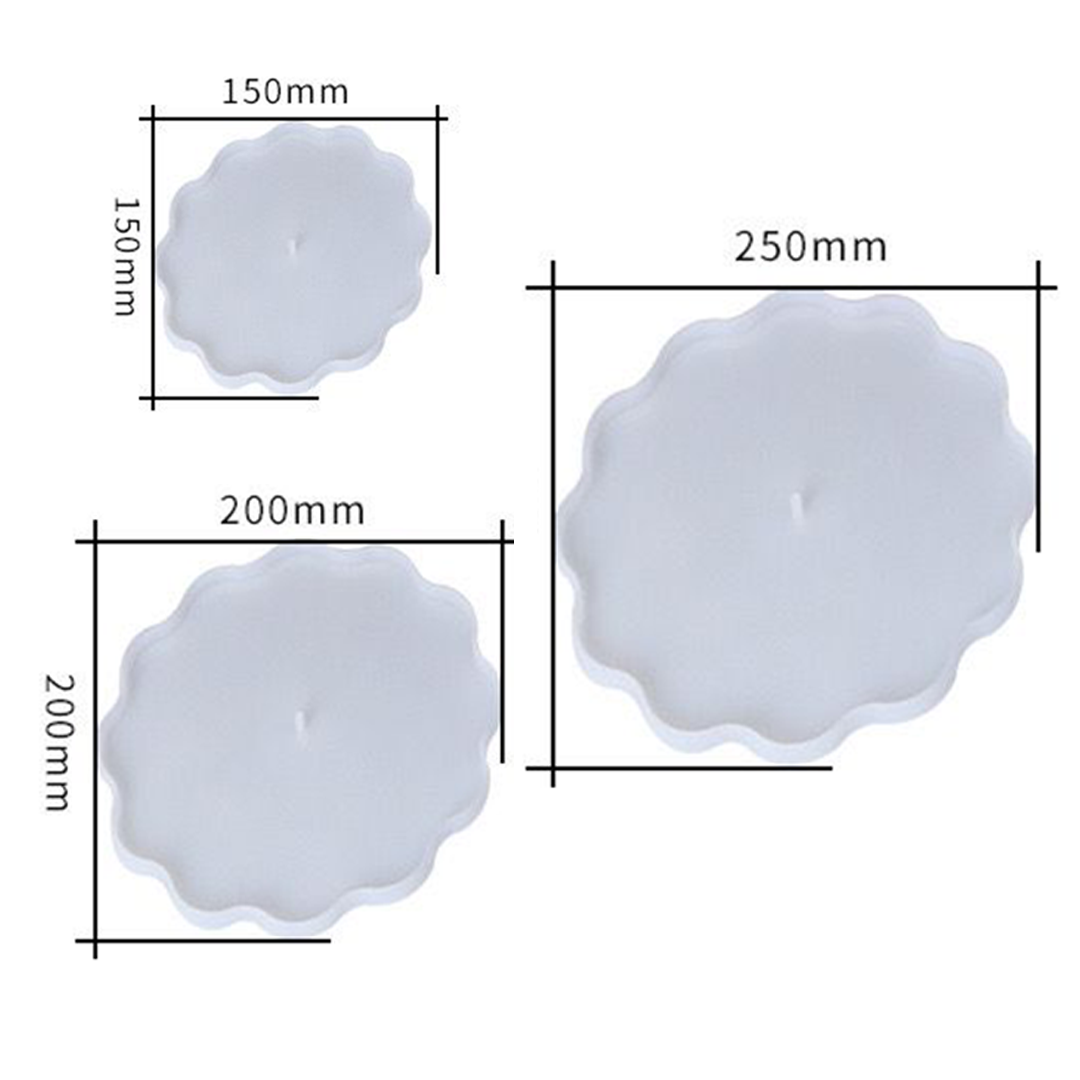 3 Tier Layer Tray Silicone Mold d014