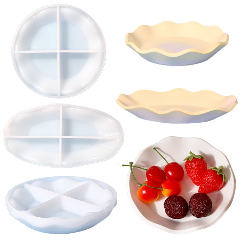 Wave Saucer Plate Silicone Mold e03