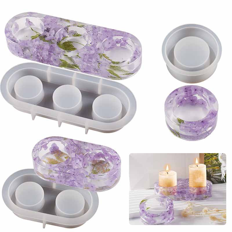 Tealight Candle Holder Silicone Mold a014