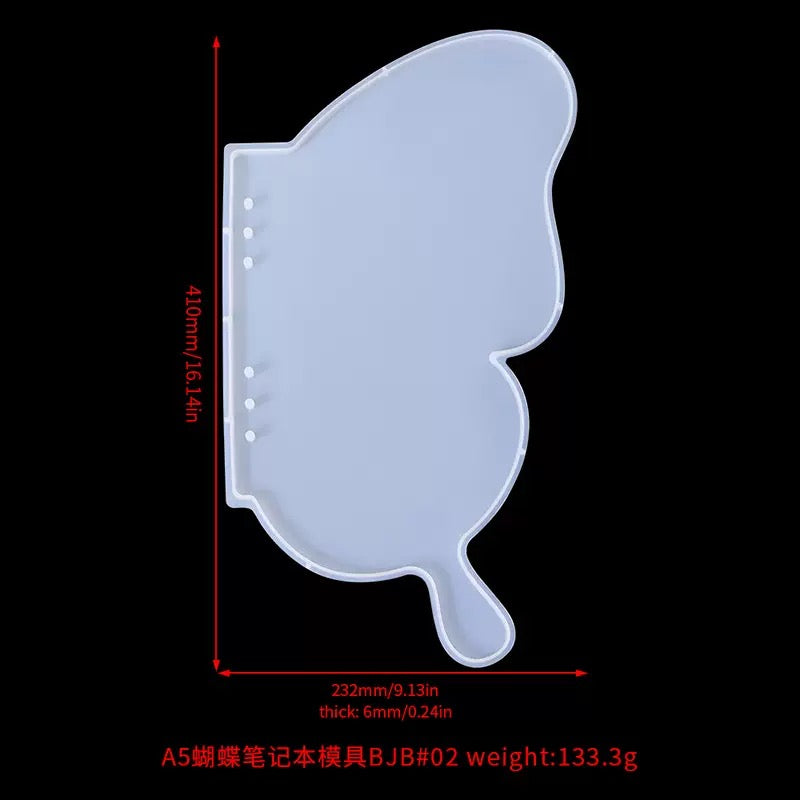 Butterfly Note Book Silicone Mold a06