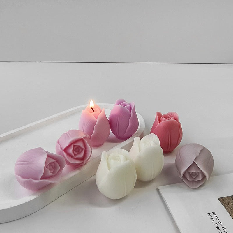 Tulip Flower Candle Silicone Molds h013