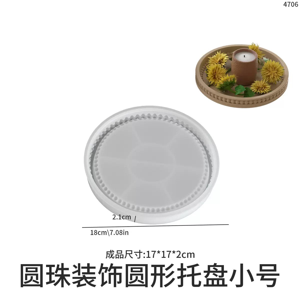 Round Bubble Beads Tray Silicone Mold g03
