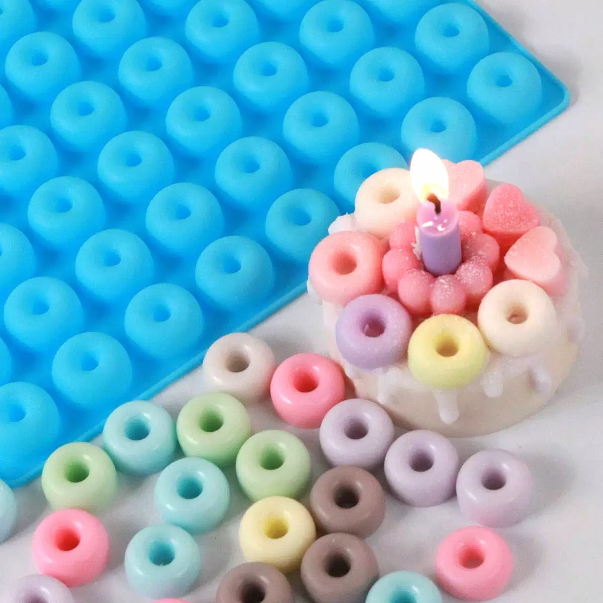 48-Piece Mini Donut Silicone Mold