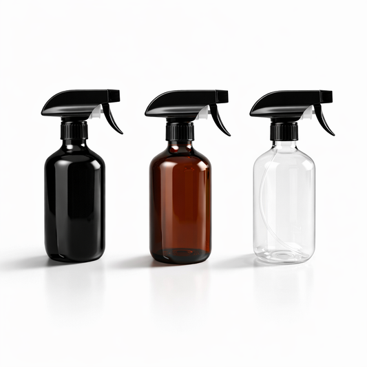 500ML Round Empty Plastic Spray Bottle. (Wide Trigger)