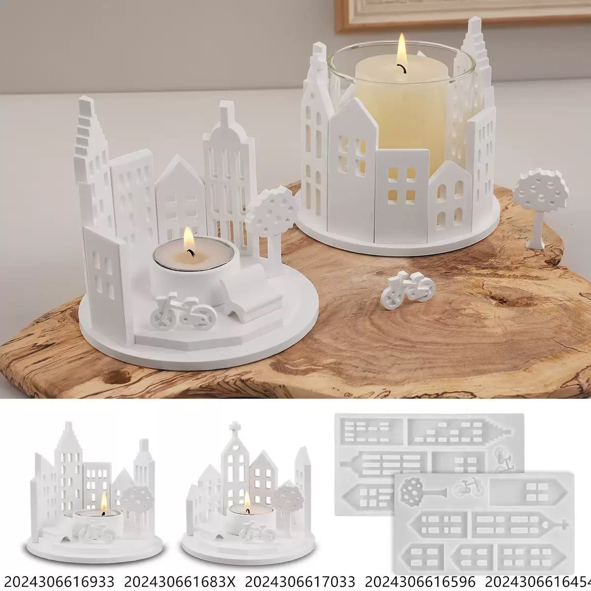 Decorative Tealight Candle Silicone Mold a011