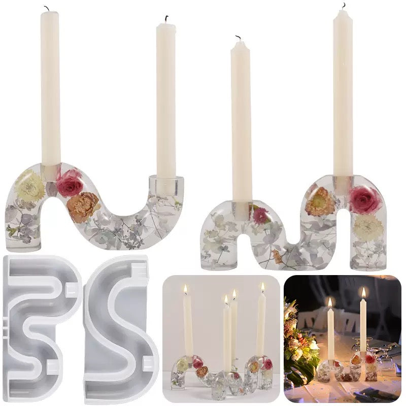 Candle Holder Silicone Mold a011