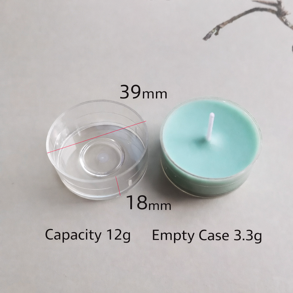 5pcs Tealight Jar Container + Wick