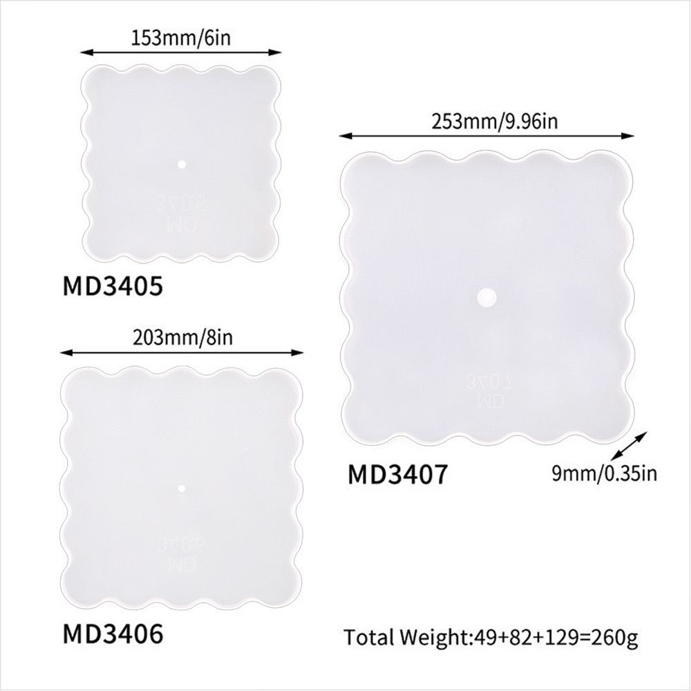 3 Tier Layer Tray Silicone Mold d014