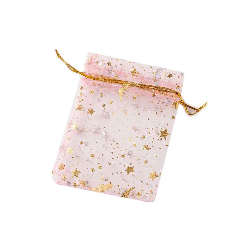 5pcs  Moon & Star Drawstring Bag j11