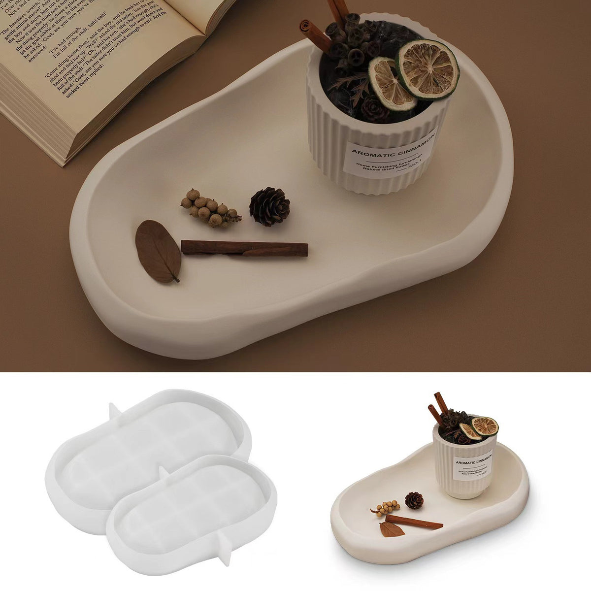Irregular Oval Tray Silicone Mold g03